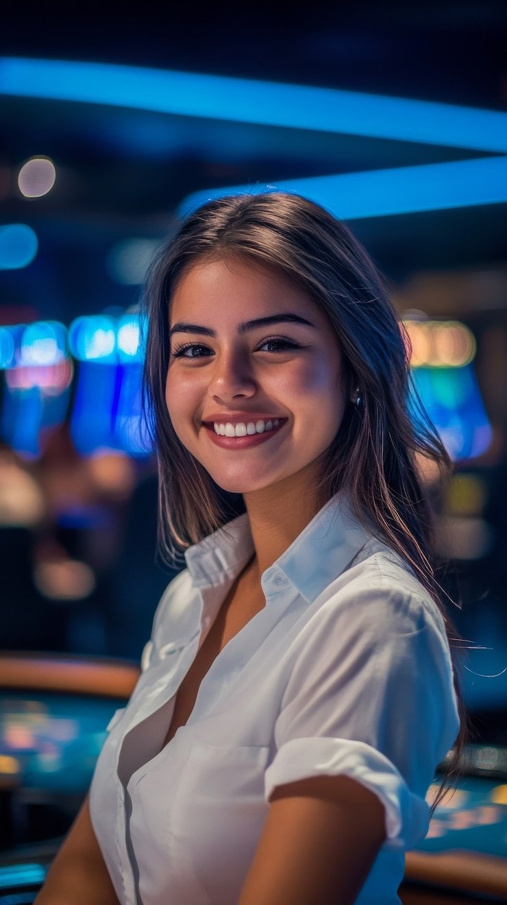 partey togel Ceme Online live dealer studio with multiple camera angles